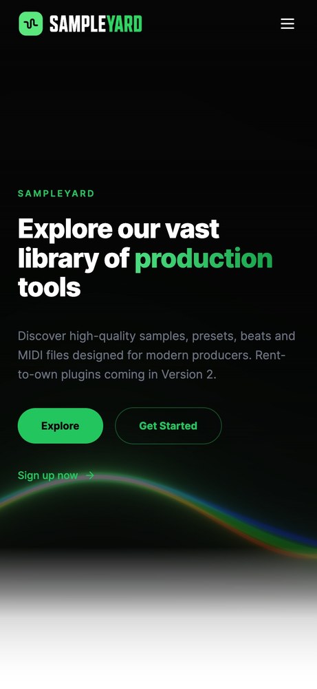 Mobilvy av Sampleyard