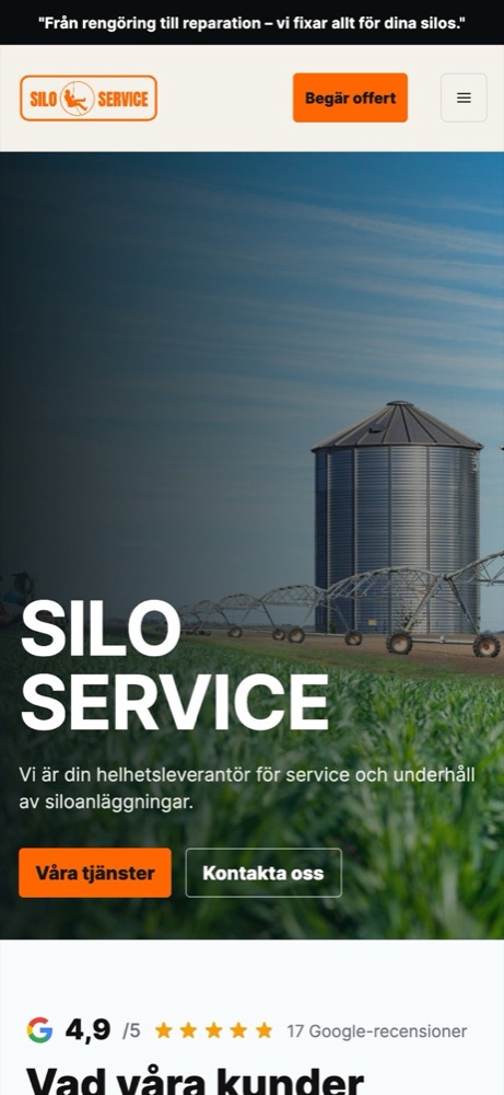 Mobile view of Silo Service